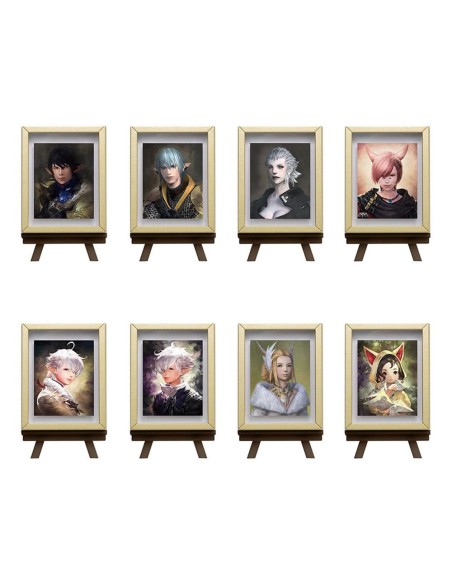 Final Fantasy XIV Framed Portrait Magnets Vol. 1 Display (8)  Square-Enix