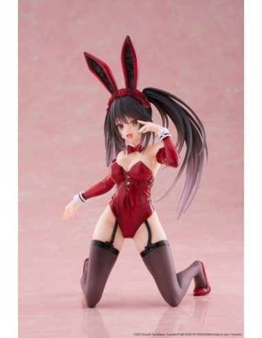 Date A Live V PVC Statue Desktop Cute Figure Kurumi Tokisaki Bunny Ver. 13 cm