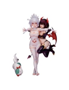 Ayakashi Triangle PVC Statue Matsuri Kazamaki & Suzu Kanade & Shirogane 25 cm