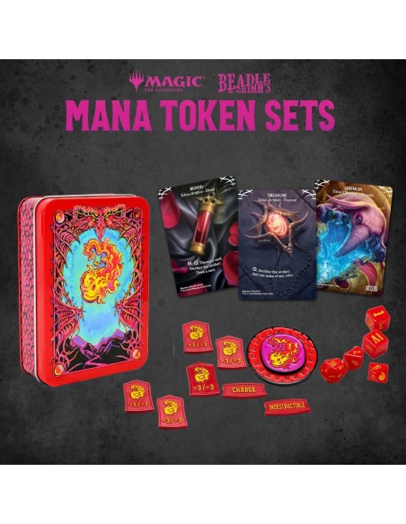 Magic the Gathering Dice and Token Pack Red Mana  Beadle & Grimm´s