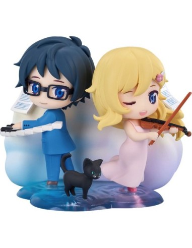 Your Lie in April Qset Mini-Figure 2-Pack Kaori Miyazono & Kosei Arima 9 cm