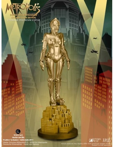 Metropolis Statue 1/4 Maschinenmensch Metallic Gold 40 cm