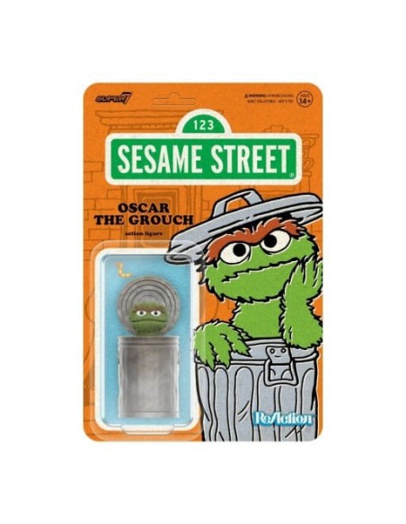 Sesame Street ReAction Action Figure Wave 02 Oscar the Grouch 10 cm