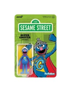 Sesame Street ReAction Action Figure Wave 03 Super Grover 10 cm