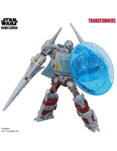 Star Wars x Transformers Actionfigur The Mandalorian / N-1 Starfighter 19 cm