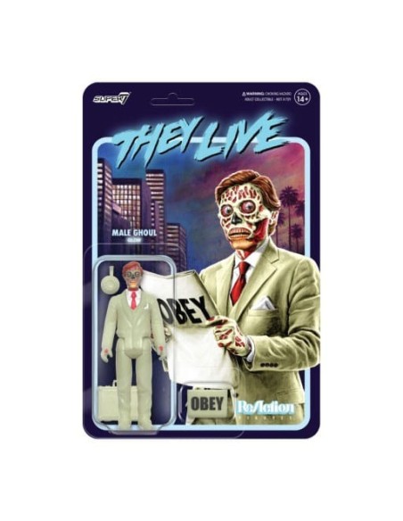 They Live ReAction Action Figure Wave 02 Male Ghoul (Glow) 10 cm  Super7