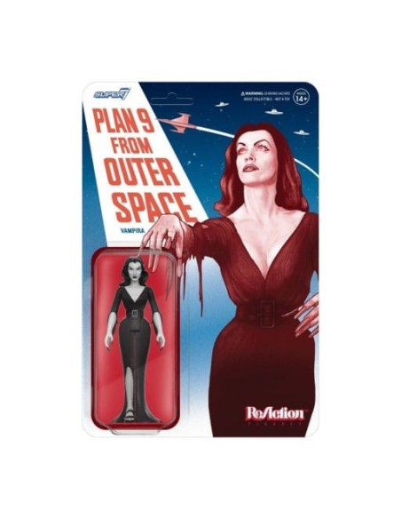 Vampira ReAction Action Figure Wave 01 Vampira Plan 9 Grayscale 10 cm