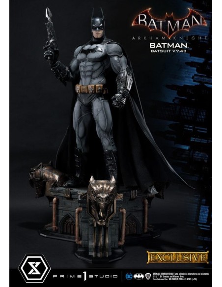 Batman Arkham Knight 1/3 Statue Batman Batsuit v7.43 Exclusive Version 86 cm  Prime 1 Studio