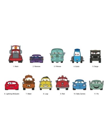 Cars 3D PVC Bag Clips Series 1 Display (24)