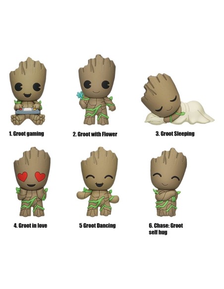 Guardian of the Galaxy 3D Magnets Groot Series 2 Display (12)