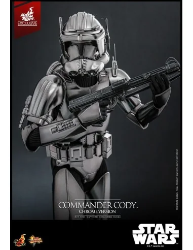 Star Wars Movie Masterpiece Action Figure 1/6 Commander Cody (Chrome Version) Hot Toys Exclusive 30 cm