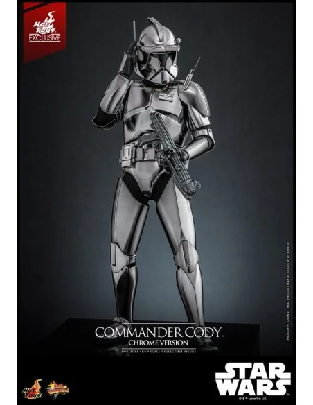 Star Wars Movie Masterpiece Action Figure 1/6 Commander Cody (Chrome Version) Hot Toys Exclusive 30 cm