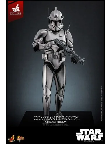 Star Wars Movie Masterpiece Action Figure 1/6 Commander Cody (Chrome Version) Hot Toys Exclusive 30 cm