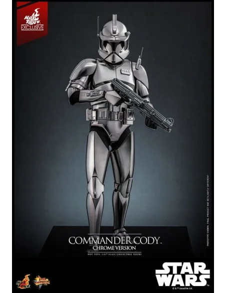 Star Wars Movie Masterpiece Action Figure 1/6 Commander Cody (Chrome Version) Hot Toys Exclusive 30 cm