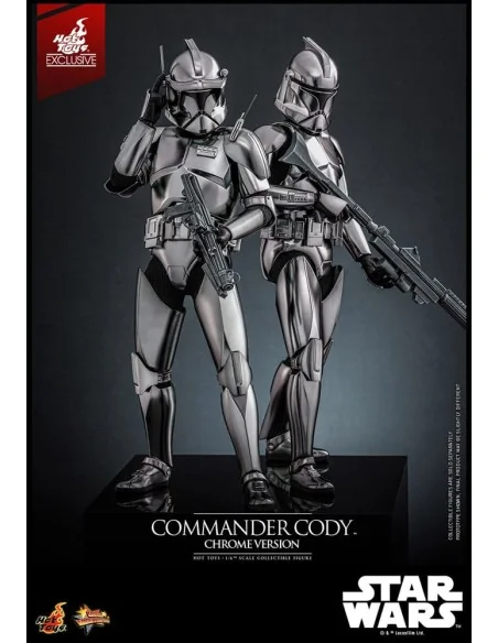 Star Wars Movie Masterpiece Action Figure 1/6 Commander Cody (Chrome Version) Hot Toys Exclusive 30 cm