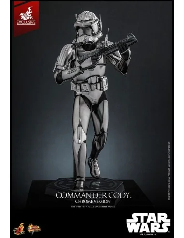 Star Wars Movie Masterpiece Action Figure 1/6 Commander Cody (Chrome Version) Hot Toys Exclusive 30 cm