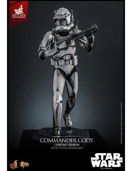 Star Wars Movie Masterpiece Action Figure 1/6 Commander Cody (Chrome Version) Hot Toys Exclusive 30 cm