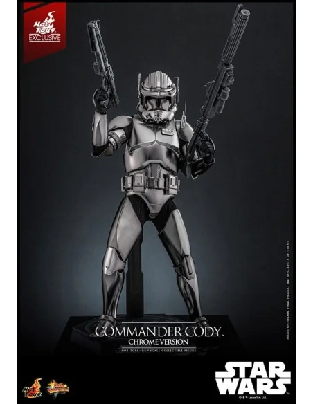 Star Wars Movie Masterpiece Action Figure 1/6 Commander Cody (Chrome Version) Hot Toys Exclusive 30 cm