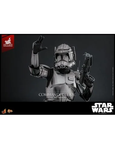 Star Wars Movie Masterpiece Action Figure 1/6 Commander Cody (Chrome Version) Hot Toys Exclusive 30 cm