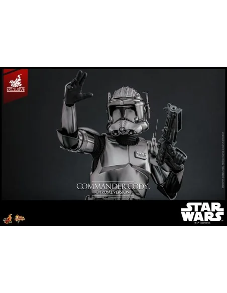 Star Wars Movie Masterpiece Action Figure 1/6 Commander Cody (Chrome Version) Hot Toys Exclusive 30 cm