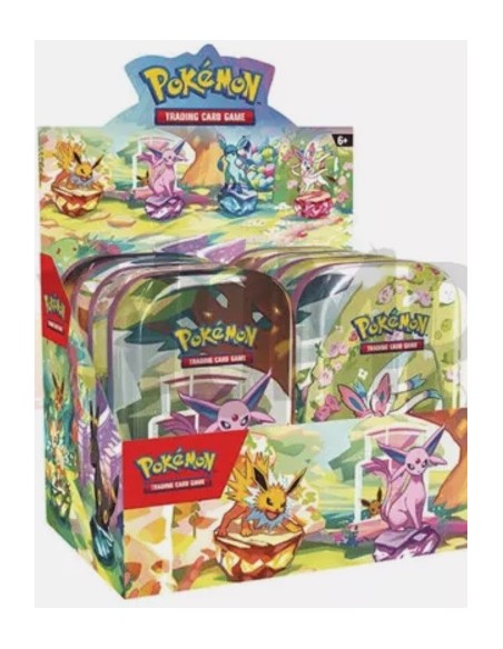 Pokemon SV8.5 Evoluzioni Prismatiche Mini Tin assortito ITA 8PZ  Pokémon Company International