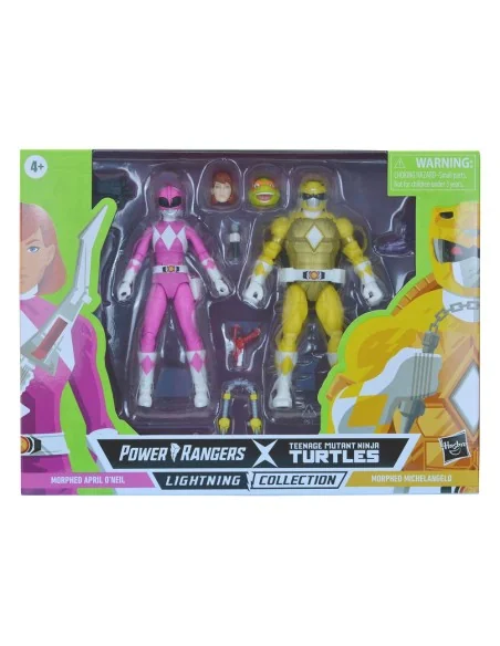 Power Rangers x Ninja Turtles Morphed April O´Neil & Michelangelo  Hasbro