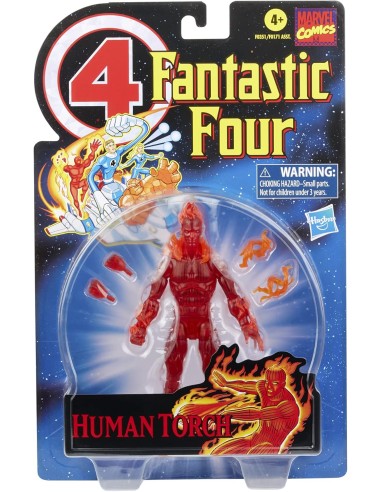 Flame-On Human Torch 15 Cm Fantastic Four Marvel Legends F03515l0  Hasbro