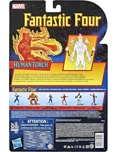 Flame-On Human Torch 15 Cm Fantastic Four Marvel Legends F03515l0  Hasbro