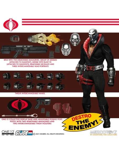 Destro Figura 17 Cm G.I. Joe The One:12 Collective