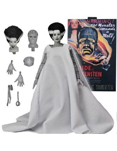 Ultimate Bride Of Frankenstein (B&W) Scale Action Fig. 18 Cm Universal Monsters