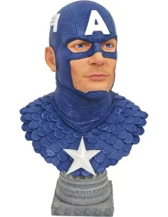 Capitan America Busto Resina 25 Cm 1/2 Scale Legends In 3d Marvel Comics  Diamond Select