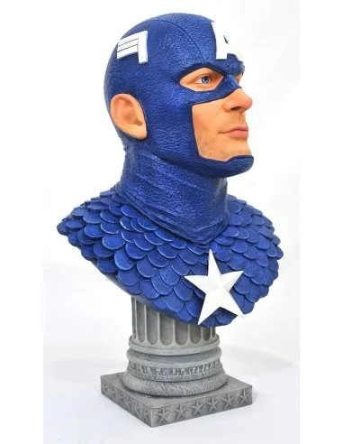 Capitan America Busto Resina 25 Cm 1/2 Scale Legends In 3d Marvel Comics  Diamond Select