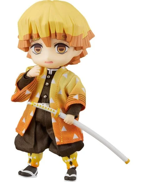 Zenitsu Agatsuma Figura 14 Cm Kimetsu No Yaiba Demon Slayer Nendoroid Doll