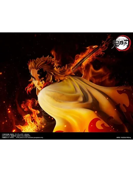 Kyojuro Rengoku Figura 42 Cc Cm Kimetsu No Yaiba 1/4 Scale