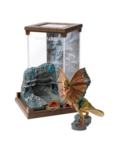 Dilophosaurus Figura Resina Jurassic Parc Diorama Bendyfig