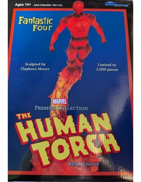 Human Torch Estatua Resina 35,5 Cm Marvel Premier Collection