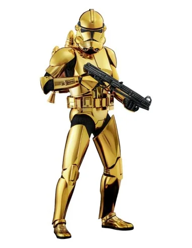 Star Wars Clone Trooper MMS735 Gold Chrome Version Exclusive 30 cm 1/6