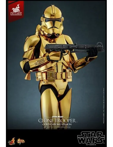 Star Wars Clone Trooper MMS735 Gold Chrome Version Exclusive 30 cm 1/6