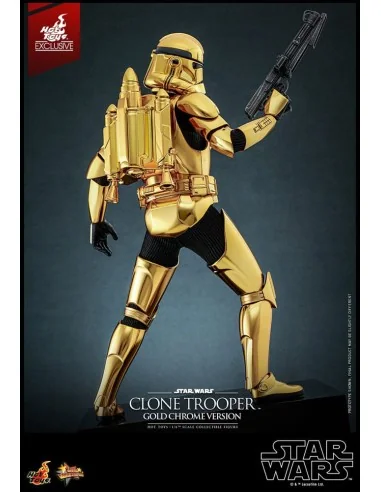 Star Wars Clone Trooper MMS735 Gold Chrome Version Exclusive 30 cm 1/6