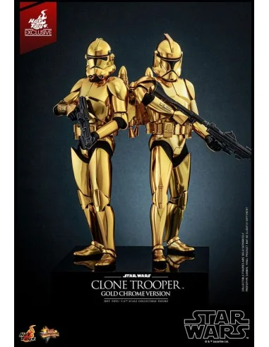 Star Wars Clone Trooper MMS735 Gold Chrome Version Exclusive 30 cm 1/6