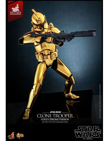 Star Wars Clone Trooper MMS735 Gold Chrome Version Exclusive 30 cm 1/6