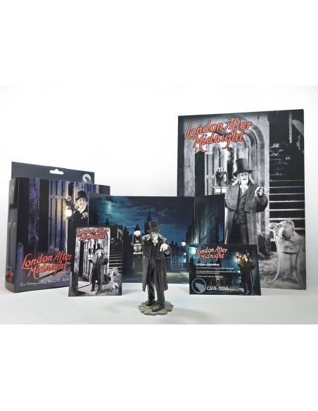 London After Midnight Statue 1/10 Lon Chaney Black & White Ver. 16 cm