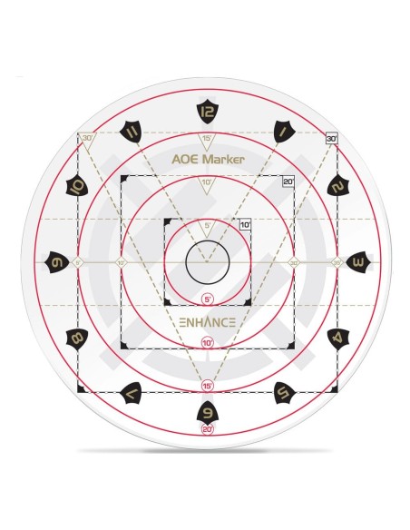 Enhance RPG Series 30ft Spell AoE Damage Template