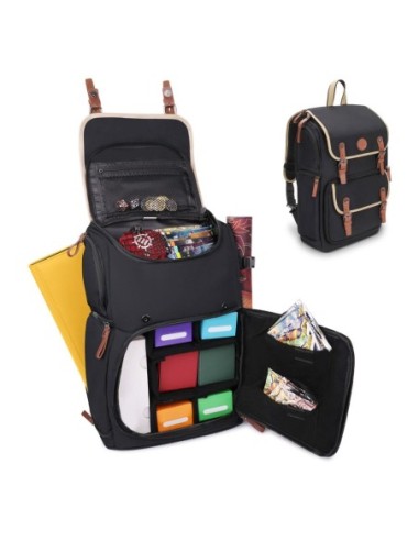 Enhance TCG Series Trading Card Backpack Designer Edition Black Full-size