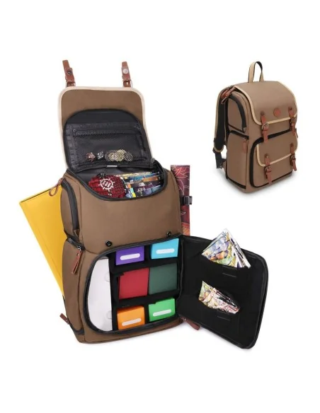 Enhance TCG Series Trading Card Backpack Designer Edition Tan