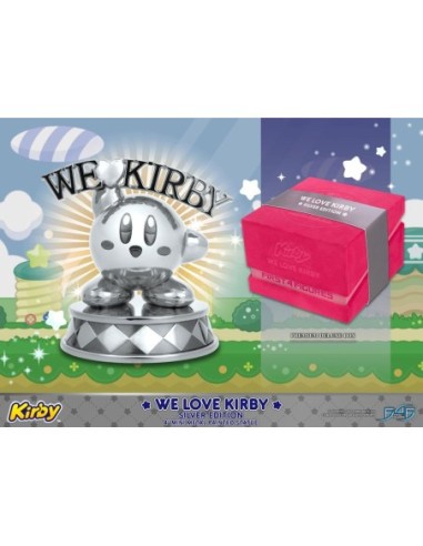 Kirby DieCast Statue We Love Kirby Silver Edition 10 cm