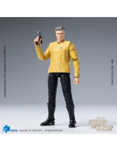 Star Trek Strange New Worlds Exquisite Mini Series  Actionfigur 1/18 Pike 11 cm  Hiya Toys