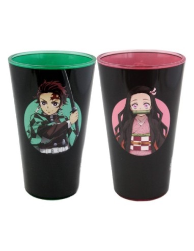 Demon Slayer Drinking Glasses 2-Pack Tanjiro & Nezuko 473 ml