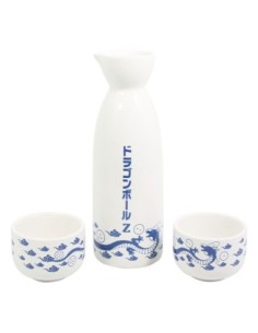 Dragon Ball Z Ceramic Sake Set Blue Shenron