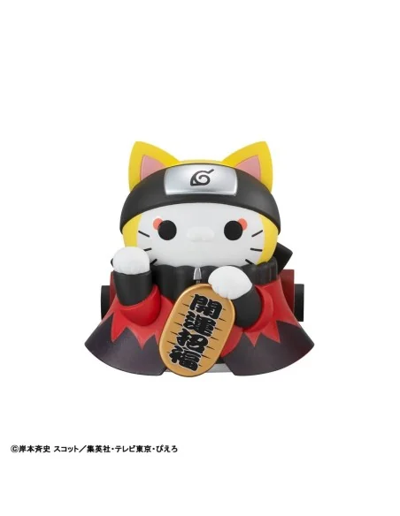 Naruto Shippuden Mega Cat Project Nyaruto! Trading Figures Fortune Cats Naruto Uzumaki & Friends Ver. 7 cm Assortment (6)